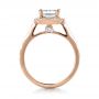 14k Rose Gold 14k Rose Gold Custom Diamond Halo Engagement Ring - Front View -  1435 - Thumbnail