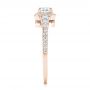 14k Rose Gold 14k Rose Gold Custom Diamond Halo Engagement Ring - Side View -  102597 - Thumbnail