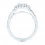 18k White Gold 18k White Gold Custom Diamond Halo Engagement Ring - Front View -  100874 - Thumbnail