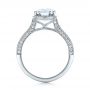  Platinum Platinum Custom Diamond Halo Engagement Ring - Front View -  101183 - Thumbnail