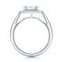  Platinum Custom Diamond Halo Engagement Ring - Front View -  101726 - Thumbnail