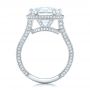  Platinum Custom Diamond Halo Engagement Ring - Front View -  102368 - Thumbnail