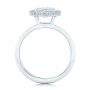 14k White Gold 14k White Gold Custom Diamond Halo Engagement Ring - Front View -  102542 - Thumbnail