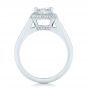18k White Gold 18k White Gold Custom Diamond Halo Engagement Ring - Front View -  102809 - Thumbnail
