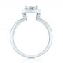 18k White Gold Custom Diamond Halo Engagement Ring - Front View -  102910 - Thumbnail