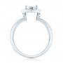 14k White Gold 14k White Gold Custom Diamond Halo Engagement Ring - Front View -  102910 - Thumbnail