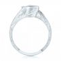  Platinum Platinum Custom Diamond Halo Engagement Ring - Front View -  102936 - Thumbnail