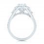  Platinum Custom Diamond Halo Engagement Ring - Front View -  103157 - Thumbnail