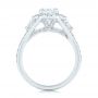  Platinum Custom Diamond Halo Engagement Ring - Front View -  103157 - Thumbnail