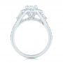 14k White Gold 14k White Gold Custom Diamond Halo Engagement Ring - Front View -  103157 - Thumbnail