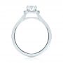  Platinum Platinum Custom Diamond Halo Engagement Ring - Front View -  103413 - Thumbnail