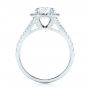  Platinum Platinum Custom Diamond Halo Engagement Ring - Front View -  103427 - Thumbnail