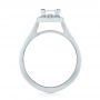 18k White Gold 18k White Gold Custom Diamond Halo Engagement Ring - Front View -  103515 - Thumbnail