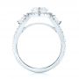 18k White Gold 18k White Gold Custom Diamond Halo Engagement Ring - Front View -  103632 - Thumbnail