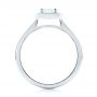 14k White Gold 14k White Gold Custom Diamond Halo Engagement Ring - Front View -  103914 - Thumbnail