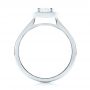 18k White Gold 18k White Gold Custom Diamond Halo Engagement Ring - Front View -  103914 - Thumbnail