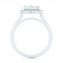  Platinum Custom Diamond Halo Engagement Ring - Front View -  103992 - Thumbnail