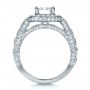  Platinum Custom Diamond Halo Engagement Ring - Front View -  1436 - Thumbnail