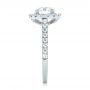 Platinum Platinum Custom Diamond Halo Engagement Ring - Side View -  102260 - Thumbnail