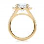 18k Yellow Gold 18k Yellow Gold Custom Diamond Halo Engagement Ring - Front View -  100484 - Thumbnail