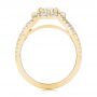 18k Yellow Gold 18k Yellow Gold Custom Diamond Halo Engagement Ring - Front View -  100874 - Thumbnail
