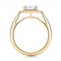 14k Yellow Gold 14k Yellow Gold Custom Diamond Halo Engagement Ring - Front View -  101726 - Thumbnail