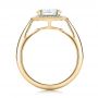 18k Yellow Gold 18k Yellow Gold Custom Diamond Halo Engagement Ring - Front View -  101726 - Thumbnail