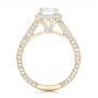 14k Yellow Gold 14k Yellow Gold Custom Diamond Halo Engagement Ring - Front View -  102468 - Thumbnail