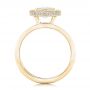 18k Yellow Gold 18k Yellow Gold Custom Diamond Halo Engagement Ring - Front View -  102542 - Thumbnail