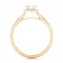 14k Yellow Gold 14k Yellow Gold Custom Diamond Halo Engagement Ring - Front View -  102751 - Thumbnail