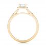 18k Yellow Gold 18k Yellow Gold Custom Diamond Halo Engagement Ring - Front View -  102751 - Thumbnail