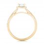 18k Yellow Gold 18k Yellow Gold Custom Diamond Halo Engagement Ring - Front View -  102751 - Thumbnail