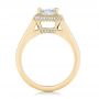18k Yellow Gold 18k Yellow Gold Custom Diamond Halo Engagement Ring - Front View -  102809 - Thumbnail