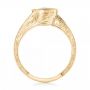 18k Yellow Gold 18k Yellow Gold Custom Diamond Halo Engagement Ring - Front View -  102936 - Thumbnail
