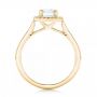 14k Yellow Gold 14k Yellow Gold Custom Diamond Halo Engagement Ring - Front View -  103002 - Thumbnail