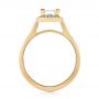 18k Yellow Gold 18k Yellow Gold Custom Diamond Halo Engagement Ring - Front View -  103515 - Thumbnail