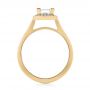 14k Yellow Gold 14k Yellow Gold Custom Diamond Halo Engagement Ring - Front View -  103515 - Thumbnail