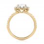 14k Yellow Gold 14k Yellow Gold Custom Diamond Halo Engagement Ring - Front View -  103588 - Thumbnail