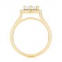 18k Yellow Gold 18k Yellow Gold Custom Diamond Halo Engagement Ring - Front View -  103992 - Thumbnail