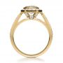 18k Yellow Gold 18k Yellow Gold Custom Diamond Halo Engagement Ring - Front View -  1116 - Thumbnail