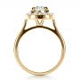 18k Yellow Gold 18k Yellow Gold Custom Diamond Halo Engagement Ring - Front View -  1330 - Thumbnail