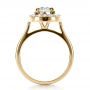 18k Yellow Gold 18k Yellow Gold Custom Diamond Halo Engagement Ring - Front View -  1330 - Thumbnail