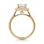 14k Yellow Gold 14k Yellow Gold Custom Diamond Halo Engagement Ring - Front View -  1435 - Thumbnail