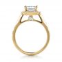 14k Yellow Gold 14k Yellow Gold Custom Diamond Halo Engagement Ring - Front View -  1435 - Thumbnail