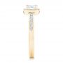 14k Yellow Gold 14k Yellow Gold Custom Diamond Halo Engagement Ring - Side View -  102437 - Thumbnail