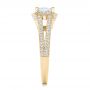 18k Yellow Gold 18k Yellow Gold Custom Diamond Halo Engagement Ring - Side View -  102809 - Thumbnail