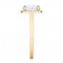 18k Yellow Gold 18k Yellow Gold Custom Diamond Halo Engagement Ring - Side View -  103005 - Thumbnail