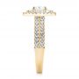 14k Yellow Gold 14k Yellow Gold Custom Diamond Halo Engagement Ring - Side View -  103223 - Thumbnail