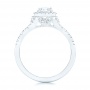  Platinum Platinum Custom Diamond Halo Engagement Ring - Front View -  102519 - Thumbnail