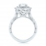 Custom Diamond Halo Engagement Ring - Front View -  103018 - Thumbnail